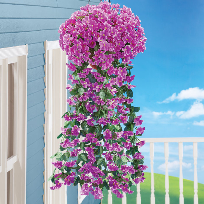 Primrue Artificial Floral Hanging Bushes & Reviews Wayfair